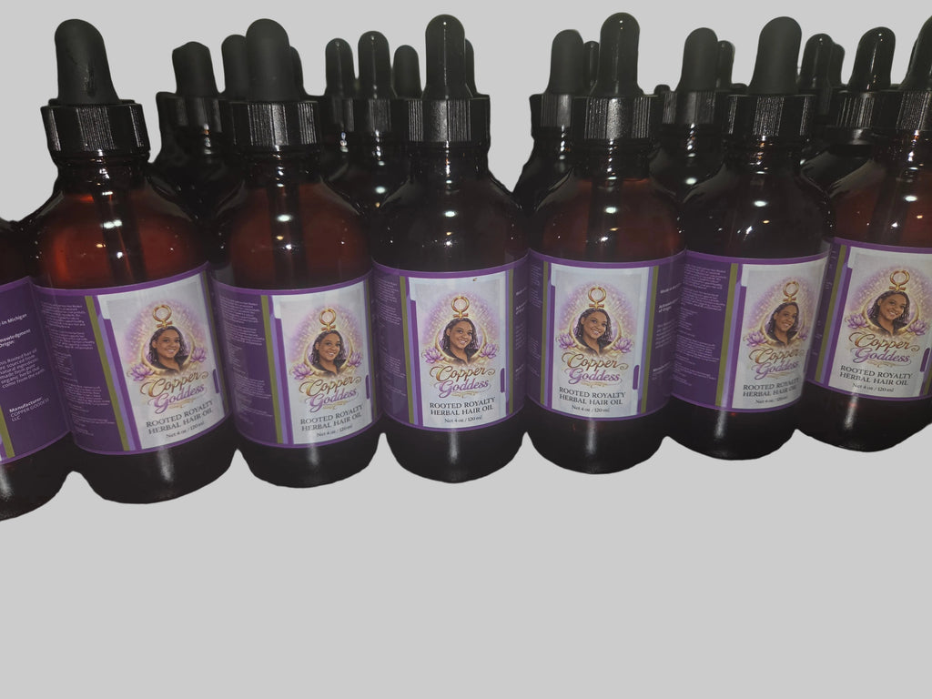 100% organic Copper Goddess Rooted Royalty Hair Oil
